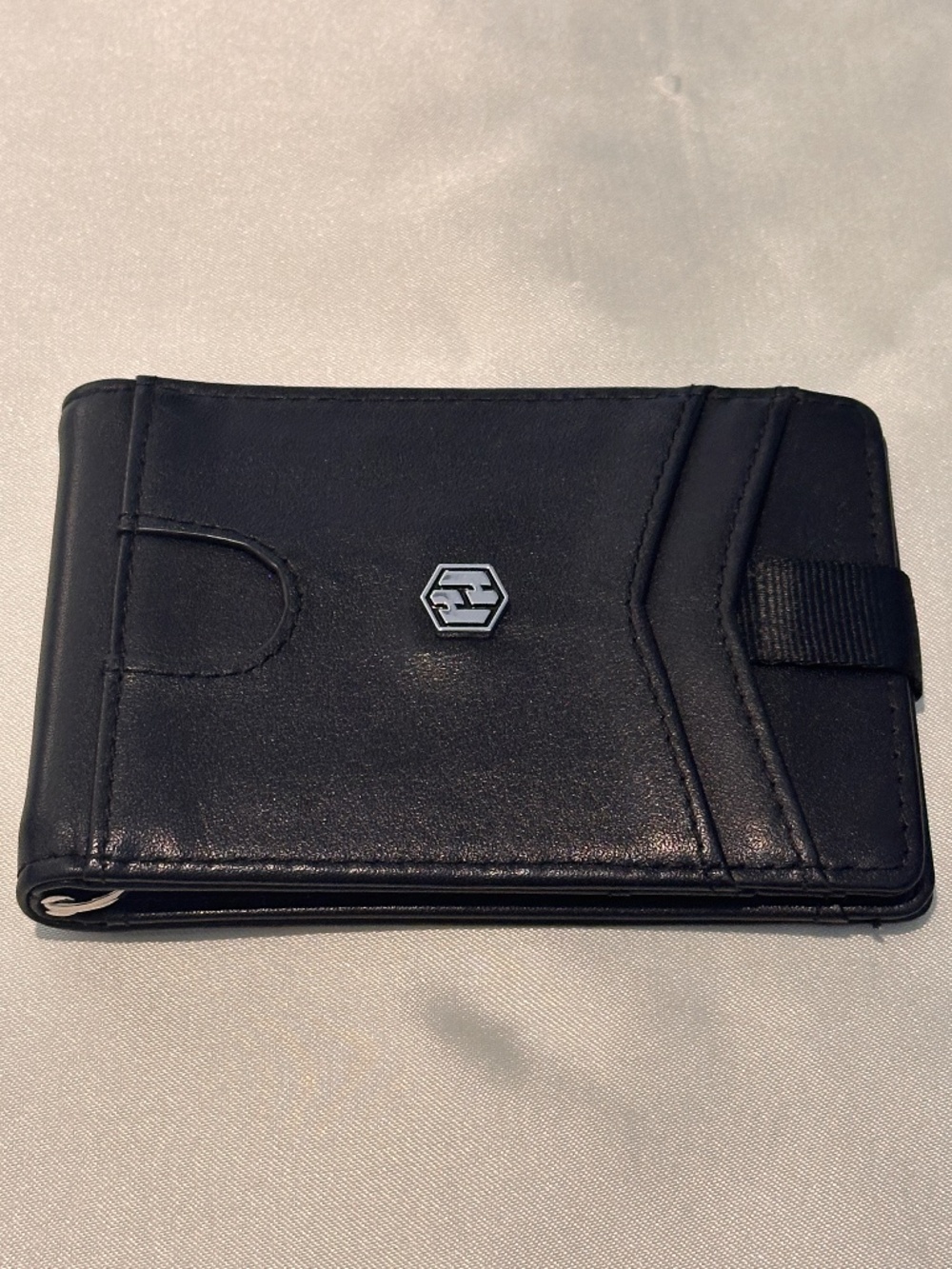 Hayvenhurst Black RFID Minimalist Wallet Money Clip ID Window